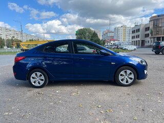 2014 Hyundai Solaris I Рестайлинг, синий, 950000 рублей, вид 4