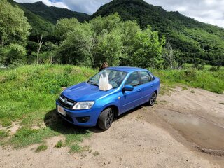 2016 Lada (ВАЗ) Granta I, синий, 550000 рублей, вид 4
