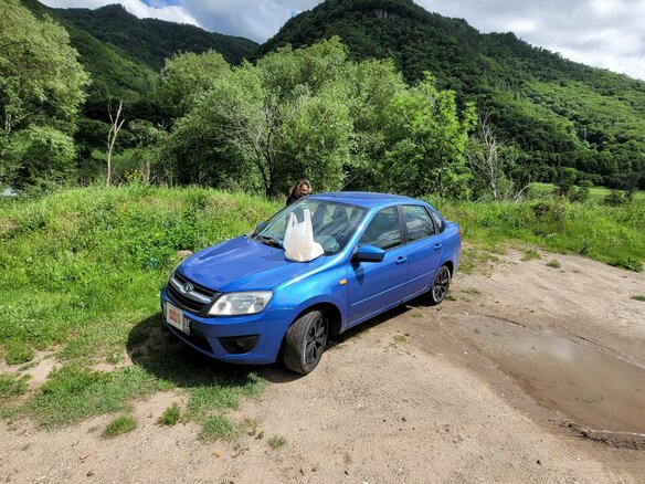 2016 Lada (ВАЗ) Granta I, синий, 550000 рублей - вид 3