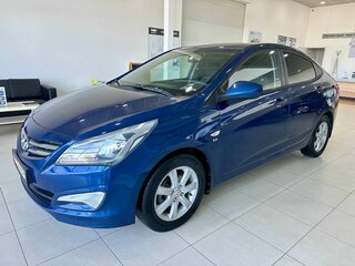2016 Hyundai Solaris I Рестайлинг, синий, 899900 рублей, вид 2