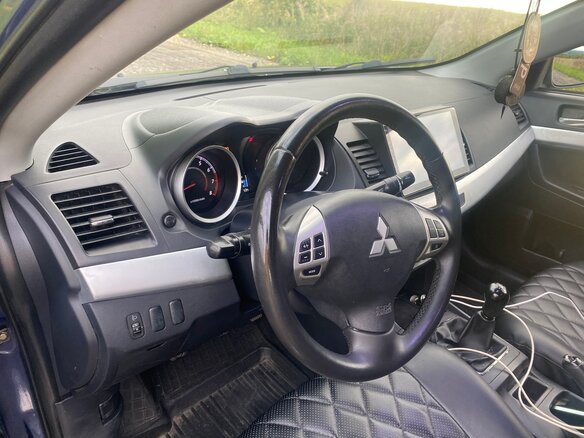 2007 Mitsubishi Lancer X, синий, 620000 рублей - вид 5