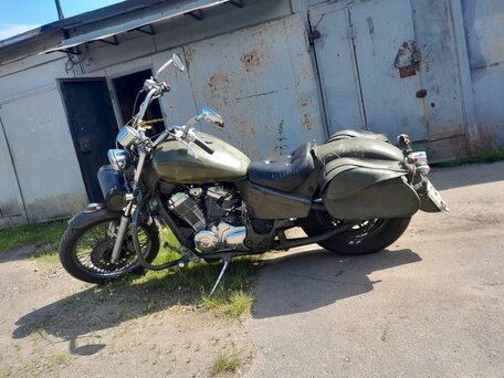 1993 Honda Steed 400, зелёный, 300000 рублей, вид 4