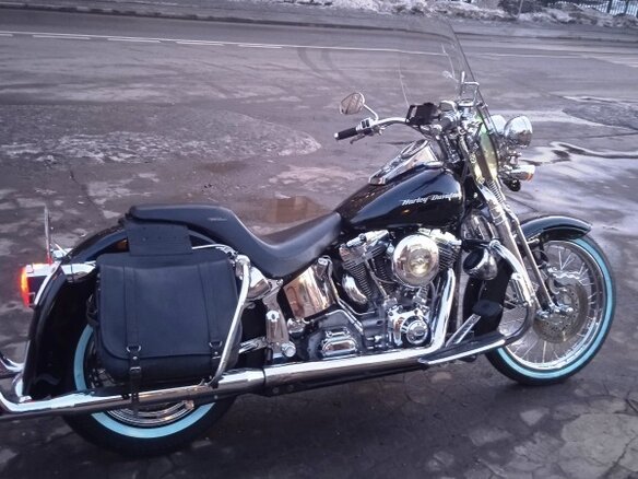 2001 Harley-Davidson Springer Softail, чёрный - вид 2