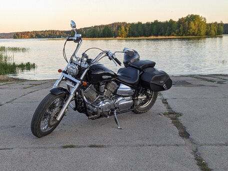 2001 Yamaha XVS1100, чёрный, 490000 рублей, вид 4