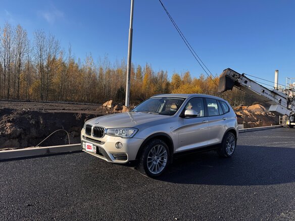 2016 BMW X3 30d xDrive II (F25) Рестайлинг, серебристый, 2700000 рублей