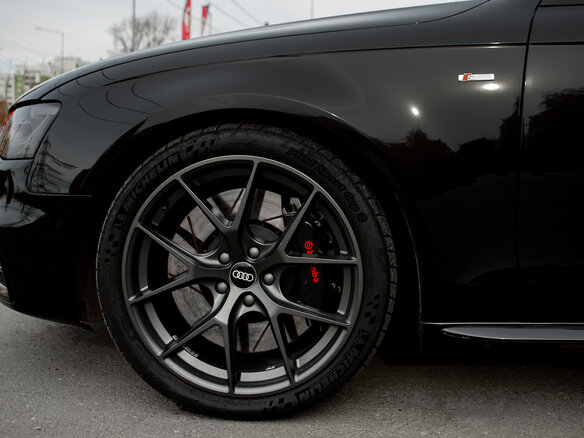2014 Audi A4 IV (B8) Рестайлинг, чёрный - вид 9