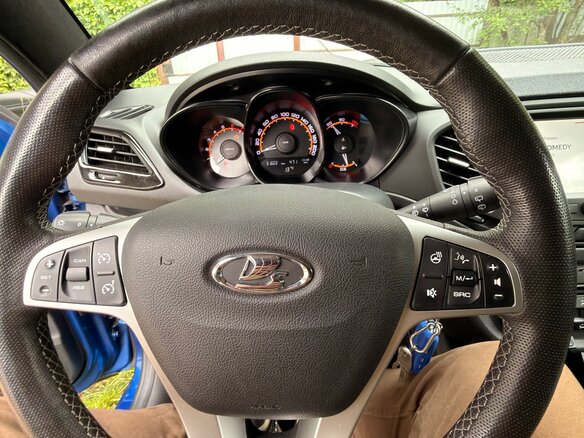2021 Lada (ВАЗ) Vesta SW I, синий, 1250000 рублей - вид 7