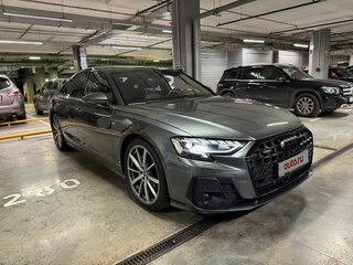 2022 Audi A8 50 TDI IV (D5) Рестайлинг, серый, 9500000 рублей, вид 4