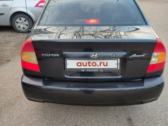 2008 Hyundai Accent ТагАЗ II, чёрный, 260000 рублей - вид 5