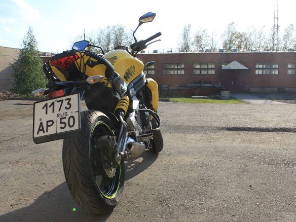 2012 Kawasaki ER-6N, жёлтый, 380000 рублей - вид 6