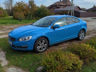 2013 Volvo S60 II Рестайлинг, синий, 1400000 рублей, вид 2