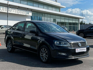 2019 Volkswagen Polo V Рестайлинг, чёрный, 1098900 рублей, вид 3