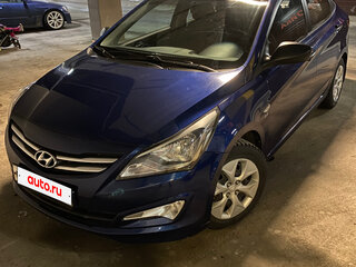 2015 Hyundai Solaris I Рестайлинг, синий, 1000000 рублей, вид 2