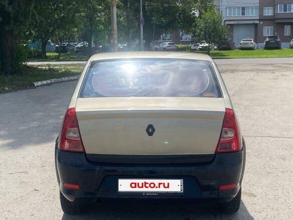 2012 Renault Logan I Рестайлинг, бежевый, 350000 рублей - вид 2