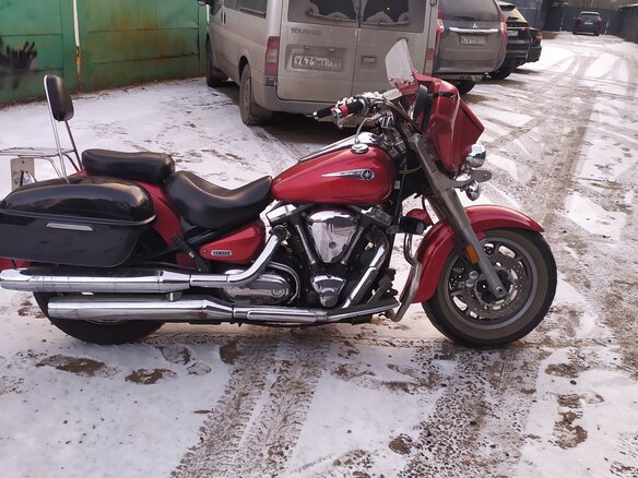 2006 Yamaha XV 1700 Road Star, красный, 550000 рублей - вид 2