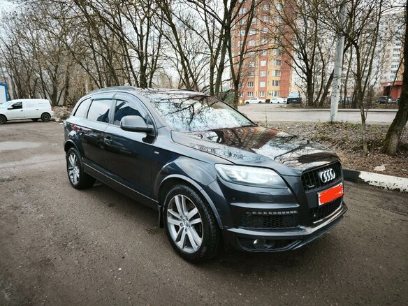 2012 Audi Q7 8-speed I (4L) Рестайлинг, чёрный, 2500000 рублей