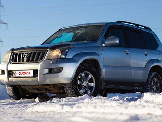2008 Toyota Land Cruiser Prado 4-speed 120 Series Рестайлинг, серебристый, 2500000 рублей, вид 1