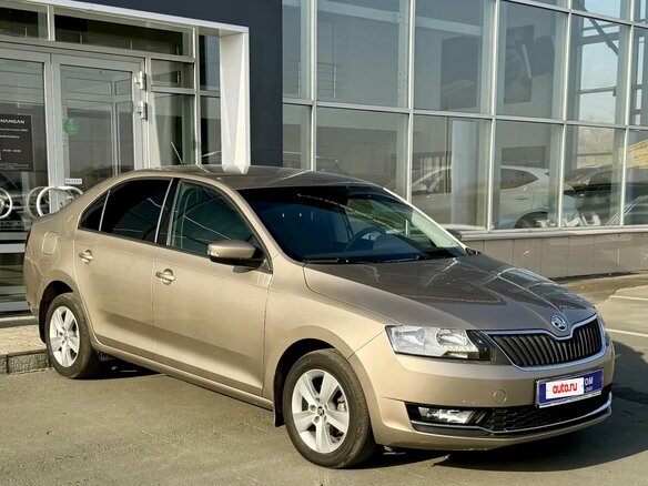 2017 Skoda Rapid I Рестайлинг, бежевый, 1250000 рублей - вид 2
