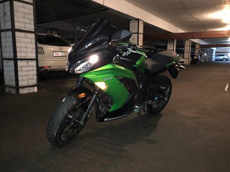 2013 Kawasaki ER-6F (Ninja 650R), зелёный, 650000 рублей, вид 5