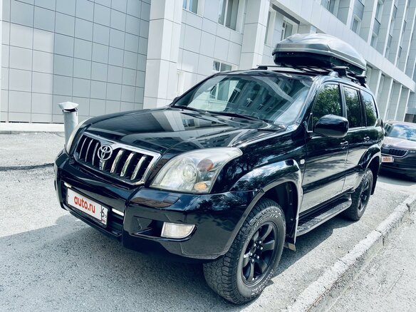 2008 Toyota Land Cruiser Prado 4-speed 120 Series Рестайлинг, чёрный - вид 2