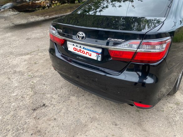 2014 Toyota Camry VII (XV50) Рестайлинг, чёрный, 1300000 рублей - вид 5
