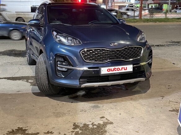 2019 Kia Sportage IV Рестайлинг, синий, 2500000 рублей - вид 2