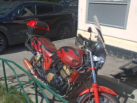 1994 Honda CB 400 Super Four, красный, 220000 рублей, вид 2