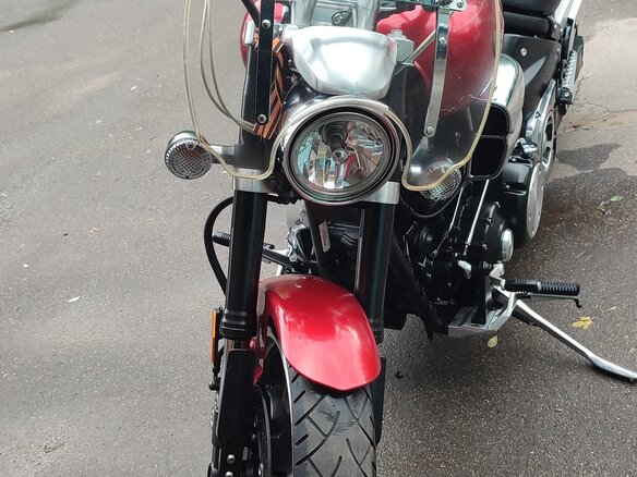 2008 Yamaha XV 1700 Warrior, красный
