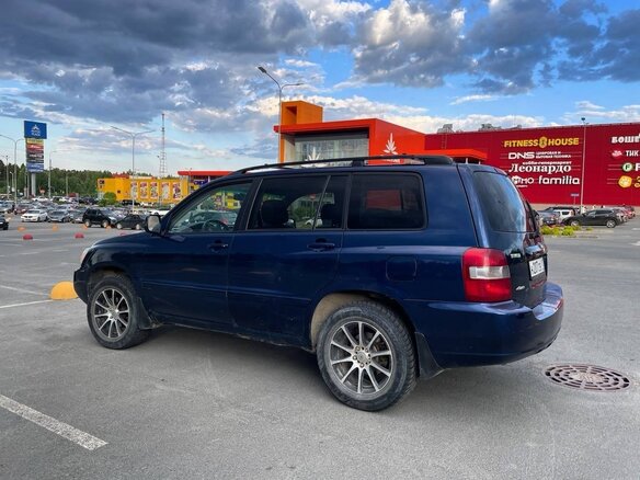 2004 Toyota Highlander I (XU20) Рестайлинг, синий, 770000 рублей - вид 5