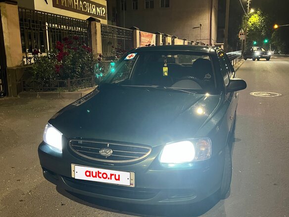 2002 Hyundai Accent II, зелёный, 430000 рублей - вид 1