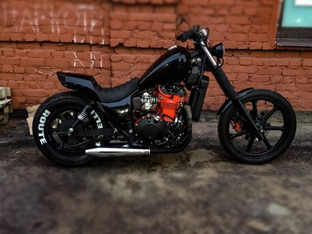 1984 Kawasaki EN500 Vulcan, чёрный, 349000 рублей, вид 2