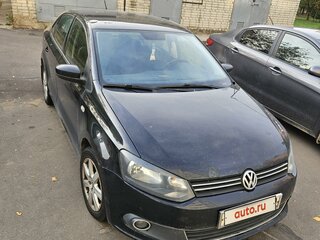 2012 Volkswagen Polo V, чёрный, 870000 рублей, вид 2