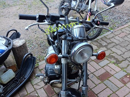 1998 Yamaha XV400 Virago, чёрный, 185000 рублей, вид 1