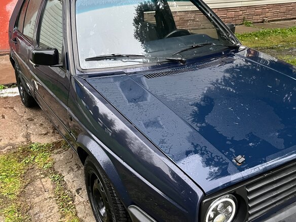 1990 Volkswagen Golf II, синий