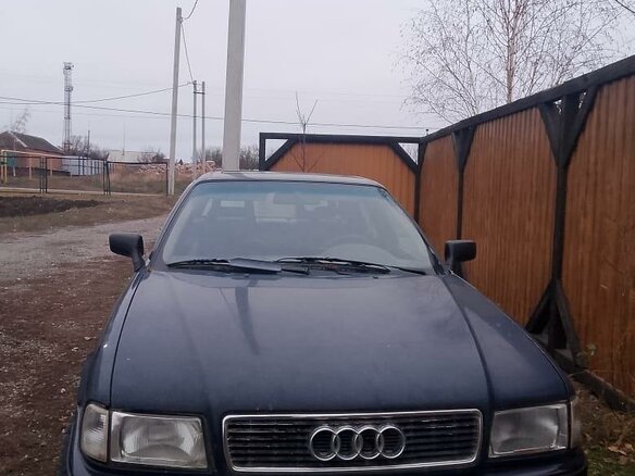 1991 Audi 80 V (B4), синий, 250000 рублей