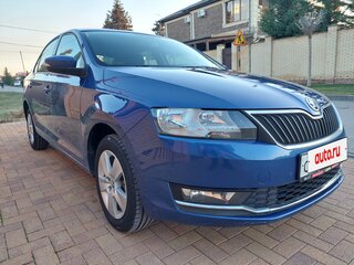 2018 Skoda Rapid I Рестайлинг, синий, 1380000 рублей, вид 4