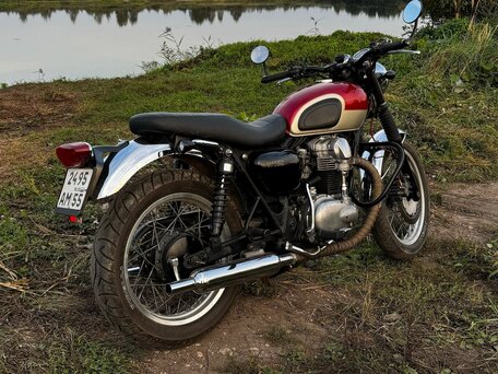 2003 Kawasaki W 650, красный, 520000 рублей, вид 2