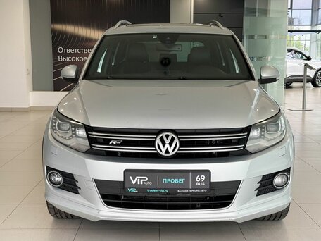2014 Volkswagen Tiguan I Рестайлинг, серебристый, 1427000 рублей, вид 2