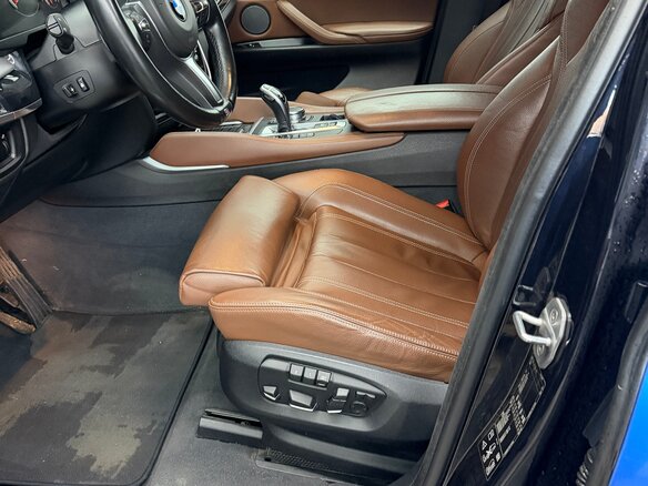 2017 BMW X6 40d II (F16), синий, 4100000 рублей - вид 8