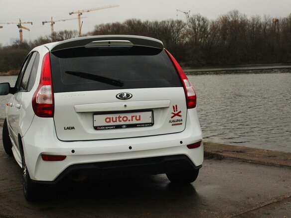 2016 Lada (ВАЗ) Kalina Sport II, белый - вид 4