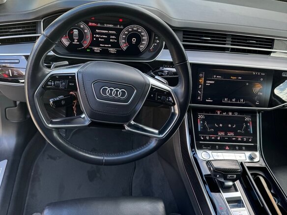2018 Audi A8 Long 55 TFSI IV (D5), чёрный, 3900000 рублей - вид 9