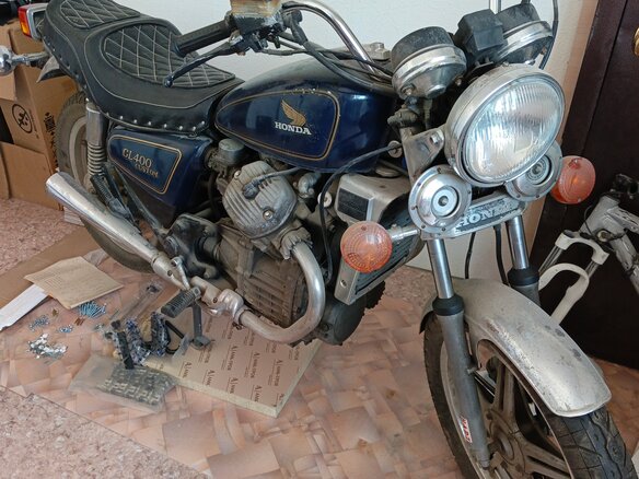 1983 Honda GB 400, синий, 350000 рублей