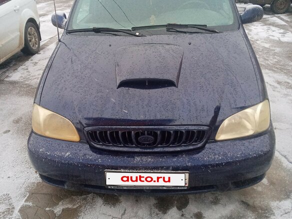 2000 Kia Carnival I, синий, 390000 рублей