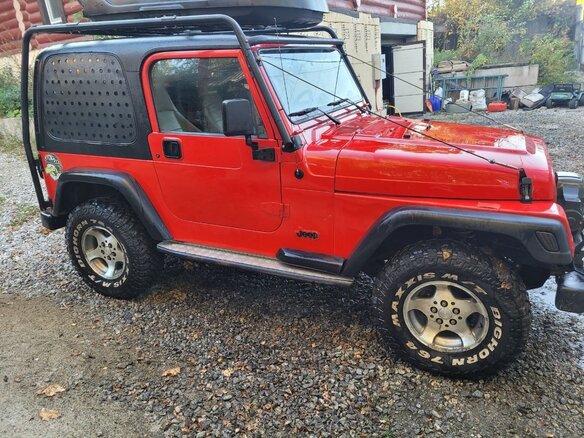 1997 Jeep Wrangler II (TJ), пурпурный, 1800000 рублей - вид 11