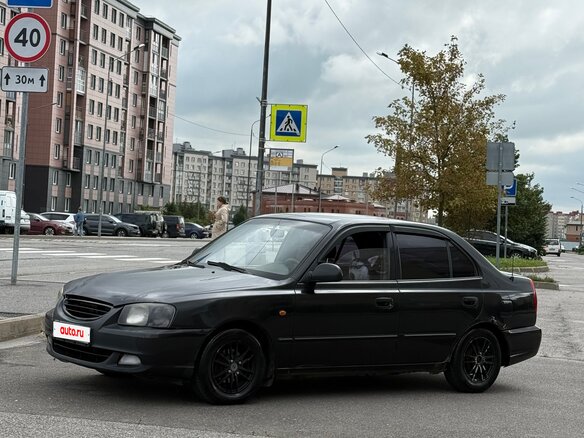 2009 Hyundai Accent ТагАЗ II, чёрный, 250000 рублей