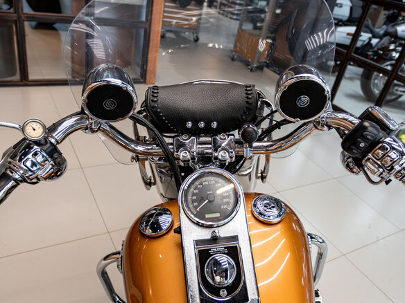 2008 Harley-Davidson Fat Boy, золотистый, 1300000 рублей - вид 12