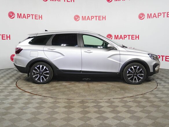 2025 Lada (ВАЗ) Vesta SW Cross I Рестайлинг (NG), серебристый - вид 4