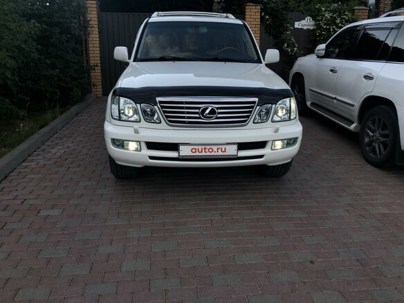 2007 Lexus LX 470 II Рестайлинг, белый, 2400000 рублей - вид 4