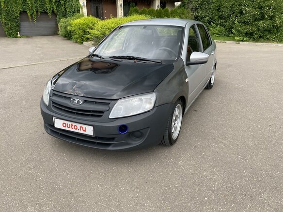 2012 Lada (ВАЗ) Granta I, серебристый, 360000 рублей - вид 4