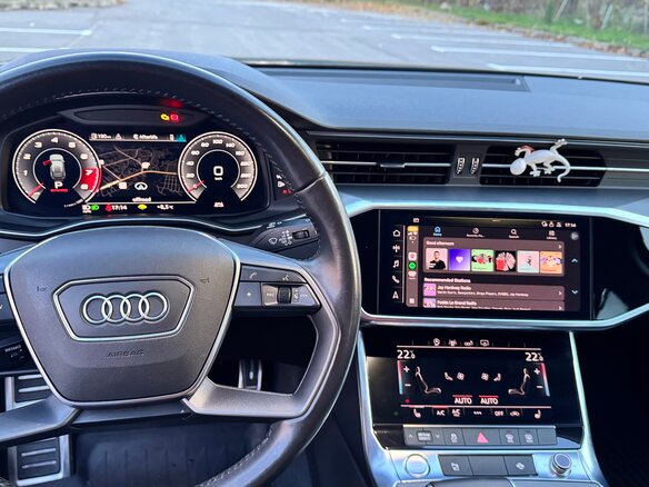 2019 Audi A6 45 TFSI V (C8), серый, 3500000 рублей - вид 6